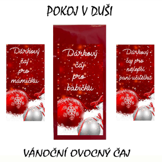 Dárkový Vánoční čaj - ovocný - Váš text